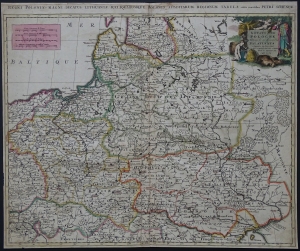 Polska "Estats de Pologne Palatinats" Schenk 1700