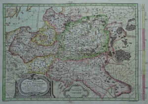 Polska "Carte Nouvelle de la Pologne pour les premieres etudes" Moithey 1767