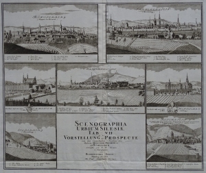 "SCENOGRAPHIA URBIUM SILESIE" Werner Homann 1738