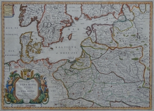 Polska "Les Royaumes du Nort Ceft a dire le Danemarq la Suede et la Pologne" Francois de Lapointe, Pierre Duval 1660