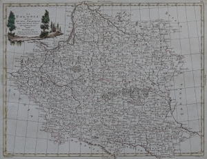 Polska "La Polonia divisa Ne’suoi Palatinati" Rizzi-Zannoni, Zatta 1781