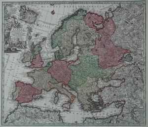 Europa "EUROPA RELIGIONIS CHRISTIANAE..." Matthäus Seutter 1730