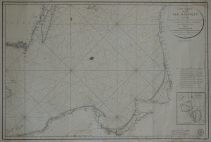 Bałtyk mapa morska CARTE REDUITE DE LA MER BALTIQUE Depot general de la Marine 1815