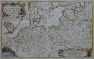 Polska, Dania, Szwecja "ESTATS DES COURONNES DE DANNEMARK SUEDE ET POLOGNE" de Fer 1705