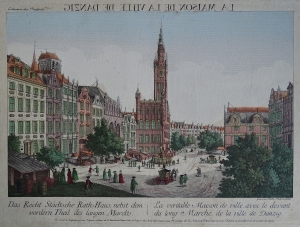 Gdańsk Długi Targ "La Maison de la Ville de Danzig" Deisch Leizel 1790