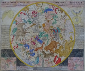 Gwiazdozbiory, przeloty komet "Motus Cometarum in Hemisphaerio Boreali" Doppelmayr 1742