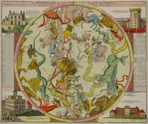 Gwiazdozbiory, półkula południowa "Hemisphaerium Coeli Australe" Doppelmayr 1730