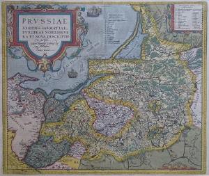 Prusy "PRUSSIAE REGIONIS SARMATIAE" Ortelius 1584