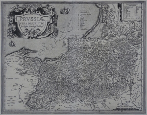 Prusy "PRUSSIAE VERA DESCRIPTIO" Ortelius 1595