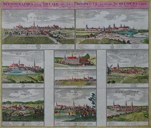"SCENOGRAPHIA URBIUM SILESIAE" Werner Homann 1738
