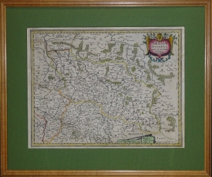 Śląsk "SILESIAE DUCATUS" Joannes Janssonius 1630