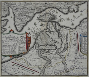 Stralsund, Rugia, wojna północna, Leopold 1715