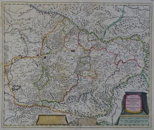 Transylwania Siedmiogród "Nova Transilvaniae Principatus Tabula" Danckerts 1690