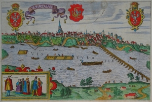 Warszawa "VARSOVIA" Braun 
Hogenberg "Civitates Orbis Terrarum" 1617