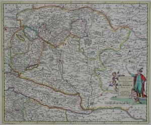 Węgry "Novissima et Accuratissima Totius Hungariae Tabula" Danckerts 1684
